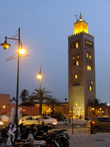 The tower of the Koutoubia Mosque, Marrakech.